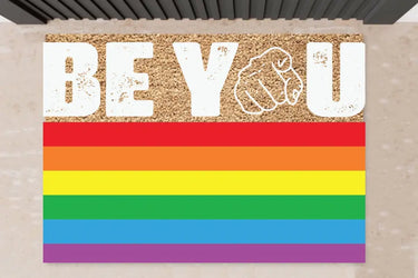 Be You - Regenbogen Fußmatte